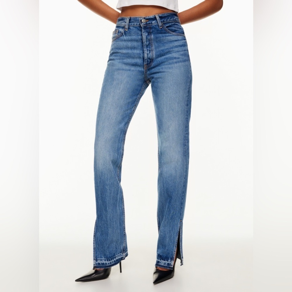 EB DENIM Unraveled Two Split Hem Jeans ~ size 27